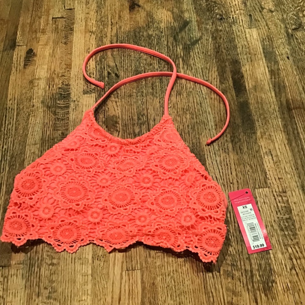NWT Coral crochet bikini top - Picture 3 of 4